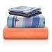 Chital Unisex Twin Bed Sheets | 4 Pc Gender Neutral Kids Bedding Set | Winter Snowflake Print | 1 Flat & 1 Fitted Sheet, 2 Pillow Cases | Durable Super-Soft, Double-Brushed Microfiber | 15” Deep