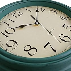 Foxtop Retro Silent Non-Ticking Round Classic Clock