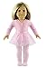 HongShun Doll Clothes Pink Ballet Tutu Dress for 18 inch American Girl Fashion Outfit