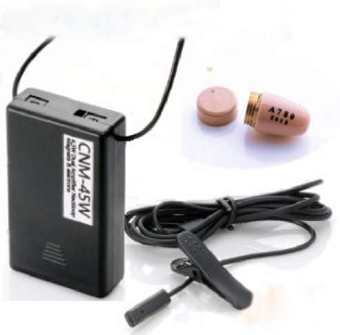 EDIMAEG Super Mini Magnetic spy Earpiece with Integration Double use Amplifier Neckloop & External MIC (Full Loud Sound A780)