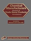 Chemical Manufacturers Directory of Trade Name Products, , 1890595756