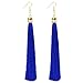 BYNNIX 5 Pairs Long Tassel Earrings Thread Fringe Dangle Drop Earring For Women Girls - Mixed Colors