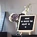 10X10 Changeable Felt Letter Board with Wooden Frame | Black and Gray (Grey) Double Sided Sign with Stand. Message, Word, Announcement letterboard. 690 White PRE-Cut Plastic Letters. 2 Boards in 1!