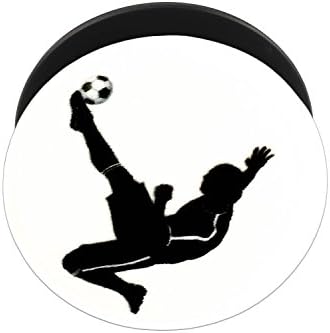 Smart Phone Expanding Stand and Grip - Cell Phone accessories (Galaxy S7, S7 Edge, iPhone SE / 6 / 6+ /6S / 7 /7+) and tablet devices (Amazon Fire, iPad / IPad Mini (Soccer Kick)