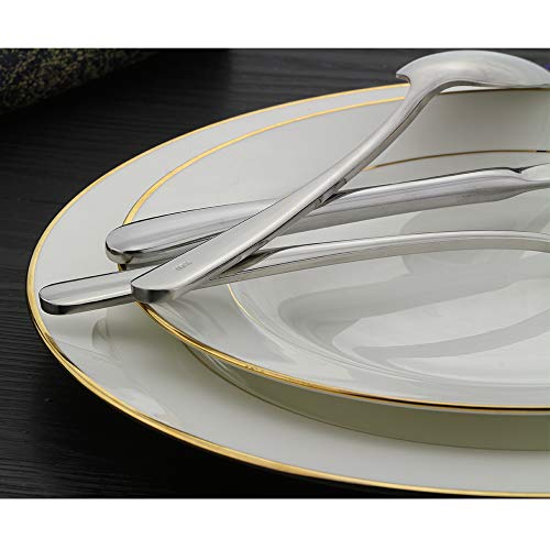 Large Dinner Spoons, DEALIGHT 18/10 Stainless Steel Heavy Duty Tablespoon, 8.25 Inches, Serving Spoon, Set of 6 - Thumbnail 3