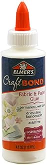 Elmers Craft Bond Fabric & Paper Glue-4 Ounces