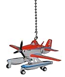 Disney Planes Fire and Rescue vehicle CEILING FAN PULL light chain extender (Pontoon Dusty the Crop duster Airplane)