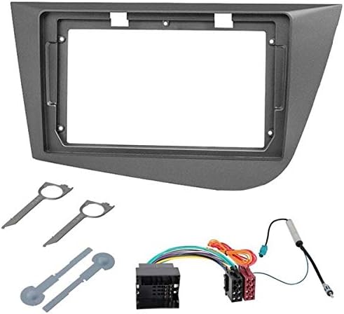 Sound-way - 9" inch dash car stereo facia radio adapter compatible with Seat Leon 2005-2012 LEFT WHEEL ONLY - KA22-609