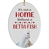 Albino Betta Fish Christmas Ornament 2024 - Its Not