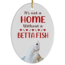 Albino Betta Fish Christmas Ornament 2024 - Its Not
