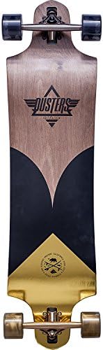 Dusters California Skateboards Rush Brown / Black / Gold Complete Longboard Skateboard - 9.75" x 38"