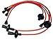 SPARK PLUG WIRE SET, RED, dune buggy vw baja bug