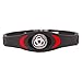 Ion Bracelet by Infinity Pro - Ion Core Band 4000+ Negative Ions for Sleep, Energy, Balance, Focus, Golf, Sport. Men or Women. Tourmaline Health Wristband (Black/Red)