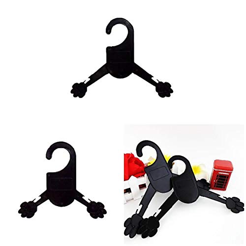 shlutesoy 5Pcs Puppy Pet Cat Kitten Clothing Clothes Rack Hanger Dog Apparel Costume - Black L