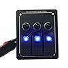 Boddenly-Digital-Voltmeter-12V-31A-Dual-USB-4-Gang-Waterproof-Marine-Boat-Car-Blue-Led-Switch-Panel-Toggle-Switches