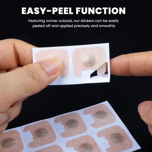 Nozibye Nose Strips Magnetic Nasal Strips for Breathing, Comfortable & Strong Adhesion, for Night Use & Sport (Black, 30 Pairs)