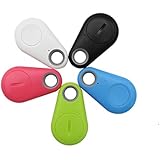 DILITEC 1/3/5pcs Smart Bluetooth Locator Tracker Anti-lost Alarm Finder Tag with Voice Recording Self-Portrait for Key Wallet Bag Phone -Random Color