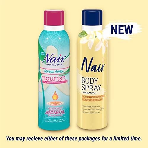 Nair Hair Remover Body Spray, Arm, Leg and Bikini Hair Removal Spray, 7