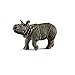 Schleich Ranger and Indian Rhinoceros Figurine Toy Play Set, Multicolor