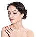 ORAZIO 18 Pairs Assorted Multiple Stud Earrings for Women Big Hoop Earrings Silver Tone