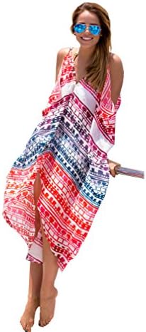 Akery Women's Chiffon Robe Beach Dress Swimsuit Bikini Cover Up