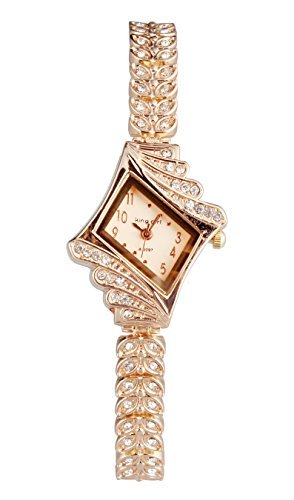 ShoppeWatch Womens Watch Bling Crystals Rose Gold Tone Bracelet Small Dial Reloj Damas SW9097RSRS