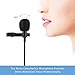 Gepege Microphone Professional for iPhone Grade Lavalier Lapel Omnidirectional Phone Audio Video Recording Lavalier Condenser Microphone (iOS 1.5m)