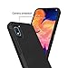 SunStory Galaxy A10e Case with 9H Tempered Glass Screen Protector Heavy Duty [Dual Layer] Hybrid Shock Proof Protective Rugged Bumper Cover Case for Samsung Galaxy A10e (Black)
