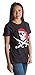 Ann Arbor T-shirt Co. Jolly Roger Pirate Flag | Skull & Crossbones Caribbean Cruise Costume Ladies' Tee-M