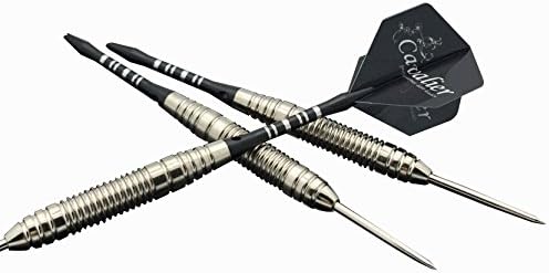 22 Gram Steel Tip Darts with 2BA Aluminum Shafts Professional Metal Dart Tips Set