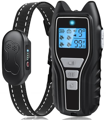 Photo 1 of Dog Shock Collar with Remote Control - Rechargeable Dog Training Collar, IPX7 Waterproof E Collar for Dogs with 4 Safe Modes Flashlight Beep Vibration Shock Ideal for All Dog Sizes (8-150lbs)