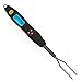 beyetori Meat Digital Real-Time Reading Cooked Large Kitchen Food BBQ Thermometer Can Be Used for Roast Beef and Chicken Boiled Milk, Standard, Black