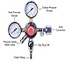 MOD Complete MDC99008 CO2 Beer Regulator Dual Gauge Draft Beer Dispensing Kegerator Heavy Duty 0 - 60 PSI - 0 to 3000 Tank Pressure CGA-320 Inlet Connection 3/8