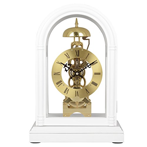 HENSE Regulator Mechanical WindUp Mantel Chime Clocks with Clear Doors