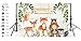Leyiyi 7x5ft Cartoon Zoo Animals on Wooden Board Backdrop Rustic Kids Birthday Banner Baby Shower 1st B Day Background Watercolor Tree Branch Enchanted Forest Portrait Vinyl Prop Studio Wallpaper