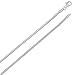 Solid 925 Sterling Silver 1.5mm Snake Chain Necklace Made in Italy + Microfiber Jewelry Polishing Cloth