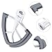 4.5-5 Quart Flex Edge Beater for KitchenAid Tilt-Head Stand Mixer-Flat Beater Blade with Silicone Edges Flex Edge Bowl Scraper(Grey)