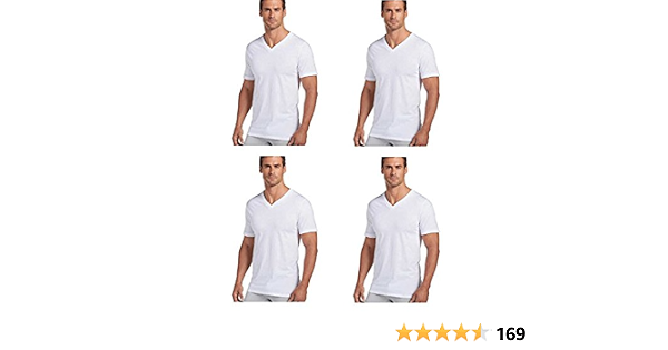 Jockey Mens V-Neck T-Shirts Classic Tag 