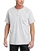Carhartt Men's Force Delmont Short Sleeve Henley T-Shirt (Regular and Big & Tall Sizes), Heather Gray, Large