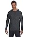 Anvil Lightweight Long Sleeve Hooded T-Shirt. 987 Large Black/Dark Grey