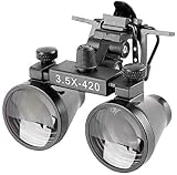 BONEW 3.5X Surgical Loupes Magnifier Binocular Clip-on Glasses w/ Case view 2