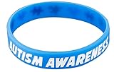 Autism Awareness Wristbands - Colorful Puzzle Pieces Silicone Bracelets (1 wristband)