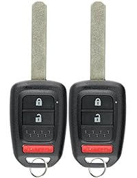 KeylessOption mando a distancia sin cortar para llave de coche de encendido para Honda CR V HR V (paquete de 2)