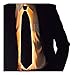 NEON NIGHTLIFE Light Up Neck Tie for Men, Orange