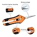 JES&MEDIS 3-Pack Gardening Shear Pruning Shears with Stainless Straight and Curved Blades, Handheld Pruners Set Hand Pruning Snips Professional Bypass Pruning, Orangethumb 2