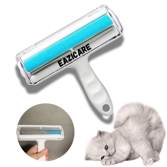 EaziCare Reusable Pet Hair Remover Roller, Cat and Dog Hair Remover, Portable Carpet Fur Brush, Animal Fur for Car and Furniture