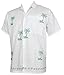 La Leela Men's Aloha Hawaiian Shirt Short Sleeve Button Down Casual Beach Party Blue