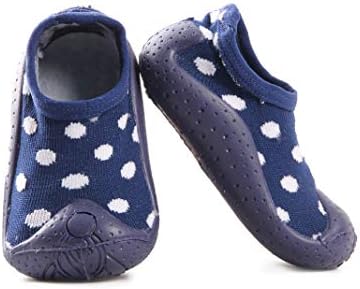 Toddler Toes - Blue Polka Dots Baby Shoe Anti Slip Shoes, Kids Shoe, Infant, Toddler, Walker Shoes, Girls, Boys