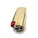 Lucklybestseller Metal Lighter Case Cover Holder Gold Color for BIC Mini Size Lighter J5