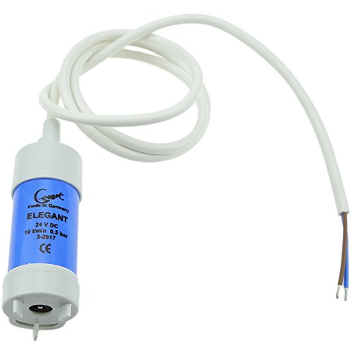 24V Portable Submersible Water Pump produces 10L/MIN = 2.64 GPM | Top Quality Small Pump Made in Germany by Comet | For Vending Coffee Machines, RV, Trucks, Outdoor, Travelling, Gardening Use.